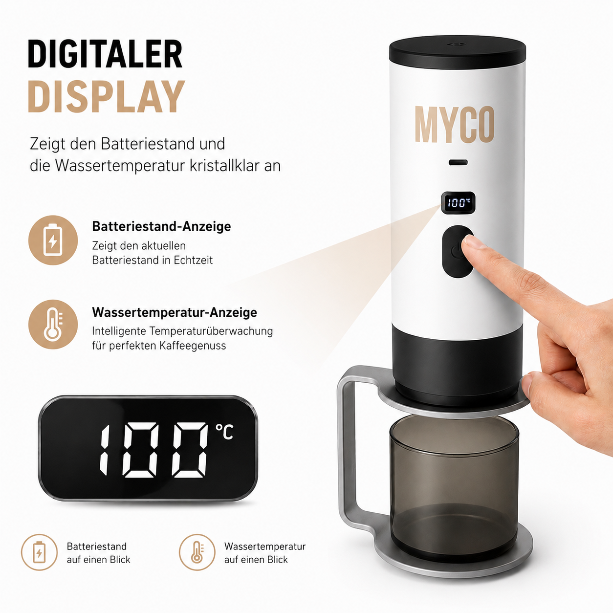 MYCO Kaffee Maker - Perfekter Kaffee auf Knopfdruck